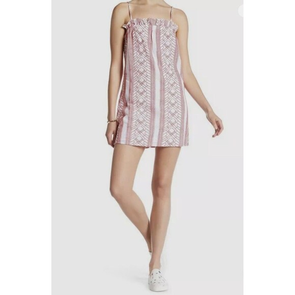 $150 Dolce Vita Women's White Hadley Sleeveless 100% cotton Shift Dress Sz Small - Picture 13 of 13